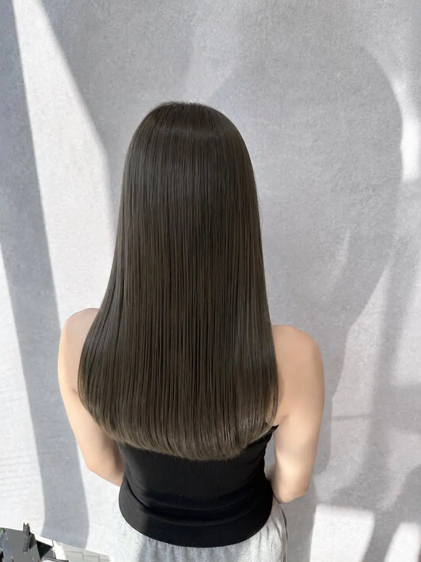 ロング カラー カット ヘアカラー トリートメント 【𝐀𝐬𝐡大森】 石崎竜祐のヘアスタイル