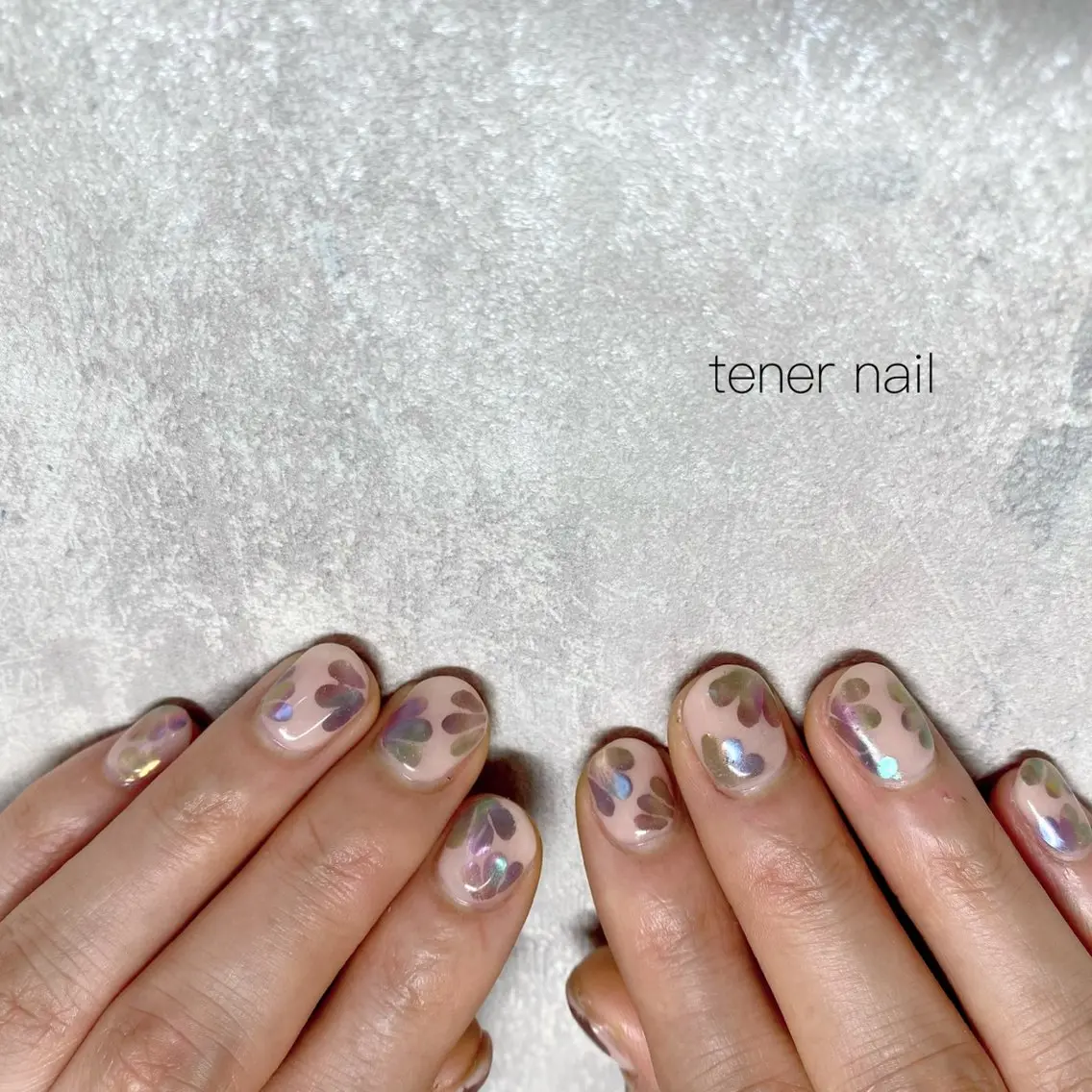 ネイル フラワーネイル ミラーネイル ハンドネイル テネルネイル tener nailのネイルデザイン