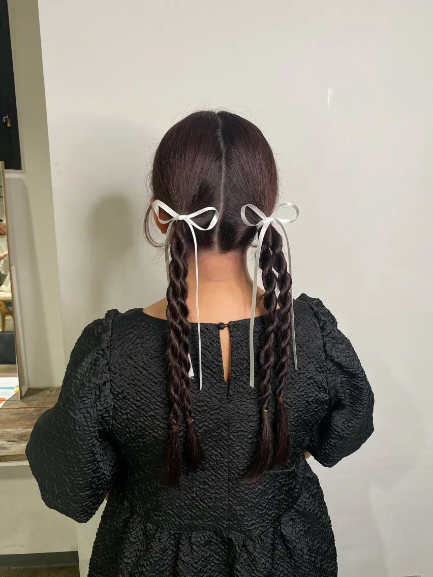カラー ヘアアレンジ 💫miyu💫デザ インカラー/アレンジのヘアスタイル