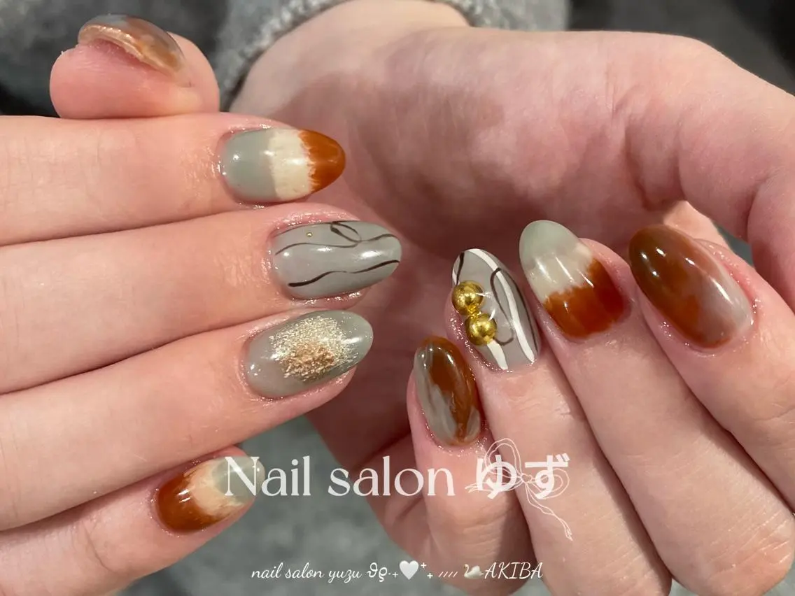 ネイル ハンドネイル MAKI💚💚💚 秋葉原.のネイルデザイン