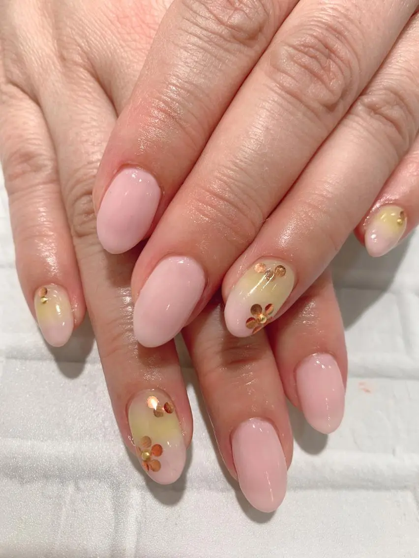【 ❣️深爪サポートコース❣️】スカルプorジェル💛(⚠️オフ有り+2,750円💫ナチュラルネイルも対応してます!の写真