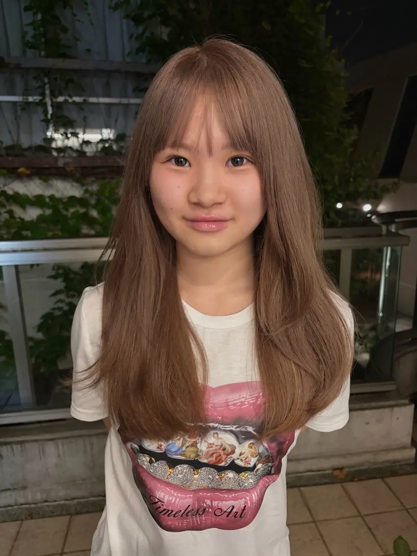 ロング ヘアカラー 艶々ハイトーン🫧/ かのんのヘアスタイル