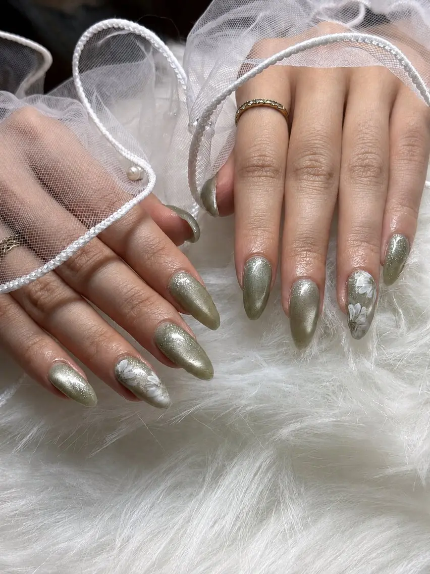 ネイル アートネイル マグネットネイル nail salon étoileのネイルデザイン