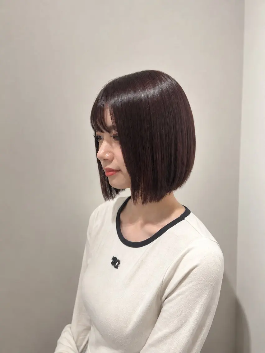 ショート カット ヘアカラー トリートメント ✨まとまる艶髪 /小駒杏花のヘアスタイル