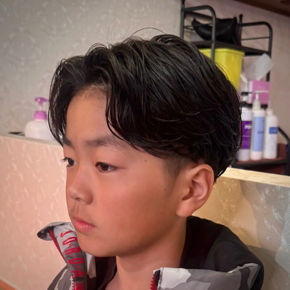ショート パーマ メンズ キッズ カット パーマ 立川メンズカット/ メンズパーマ💈三上のヘアスタイル