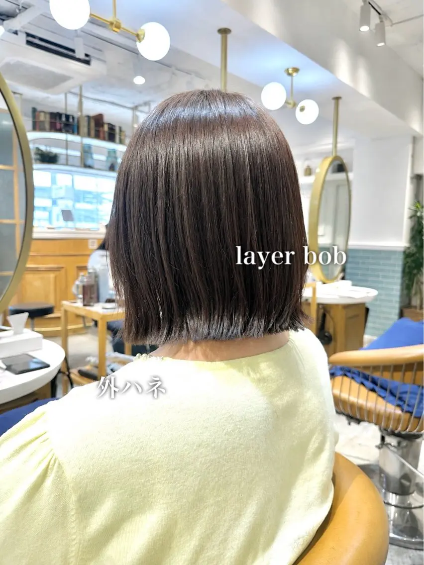 ミディアム カット ヘアカラー トリートメント 髪質改善🦋韓国ヘア /艶髪カラー/ゆうとのヘアスタイル