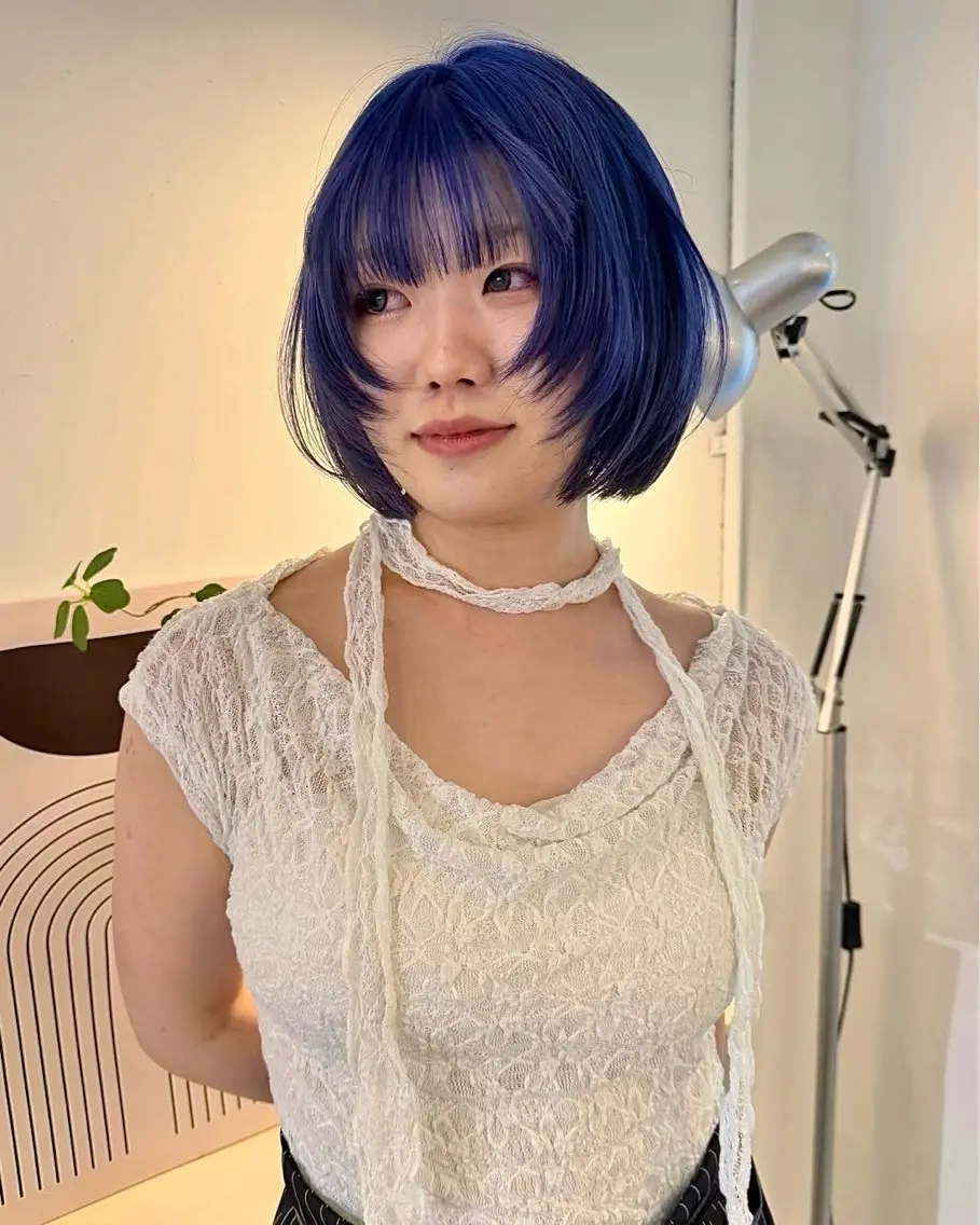 ミディアム カラー ヘアカラー ナナ 福岡美容室のヘアスタイル