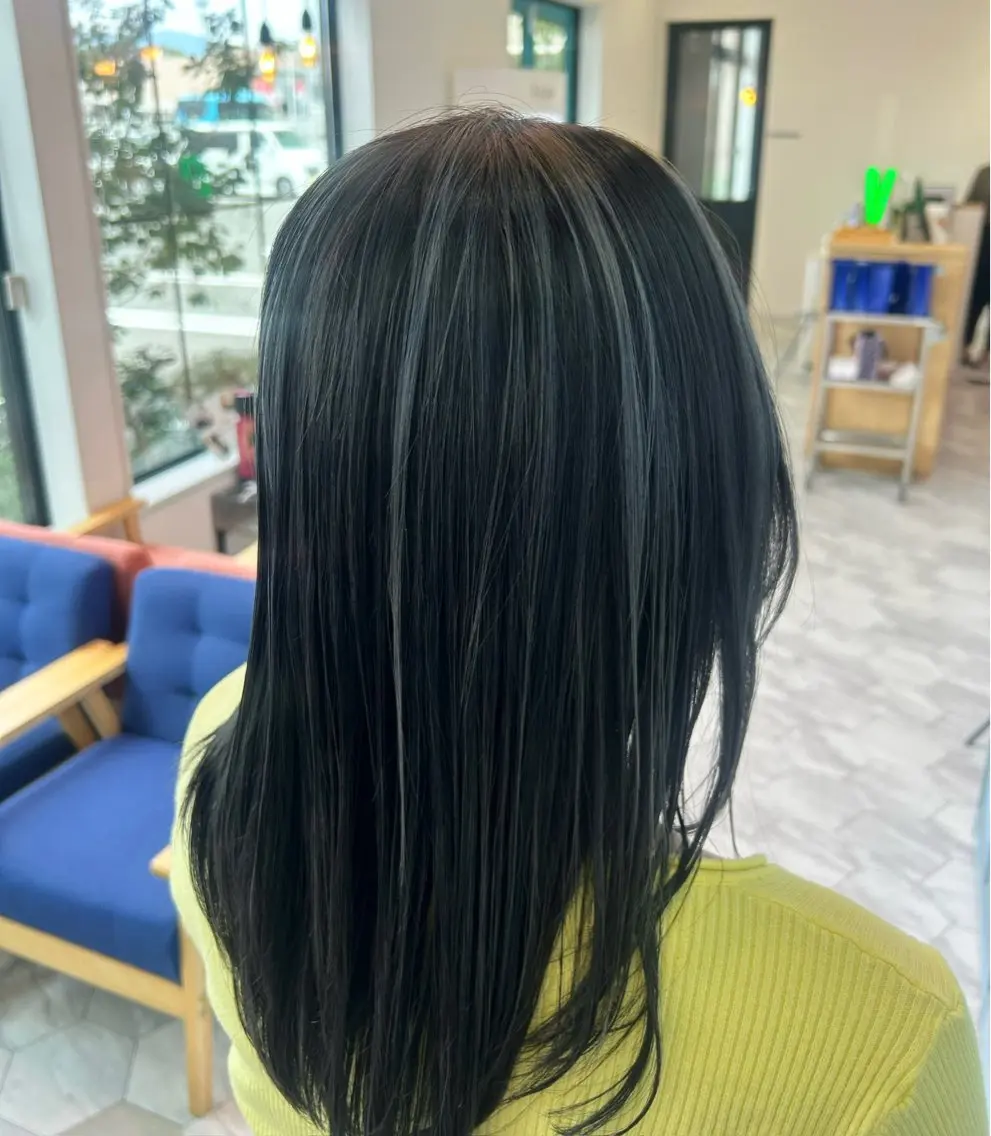 セミロング 福島 楓のヘアスタイル