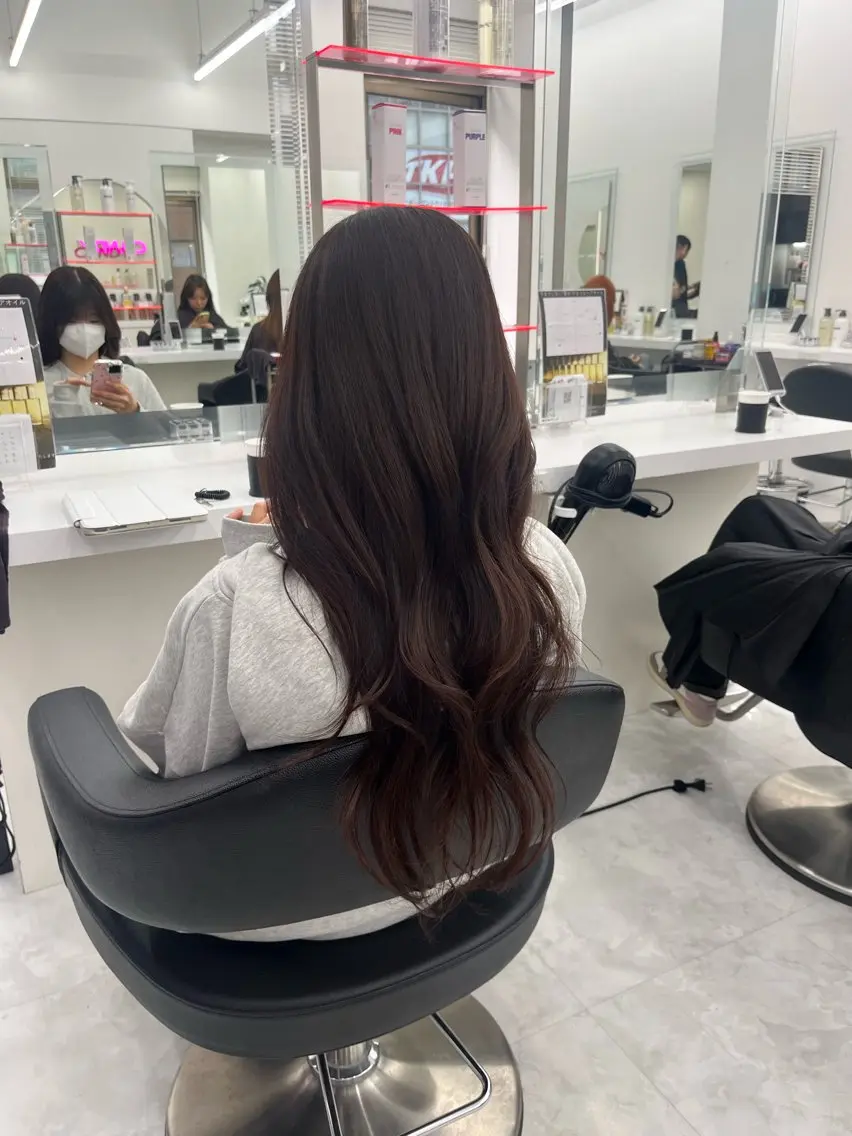 カラー ヘアカラー トリートメント ヘッドスパ ヘアセット 🍒暖色ダブルカラー /FUKA🍒のヘアスタイル