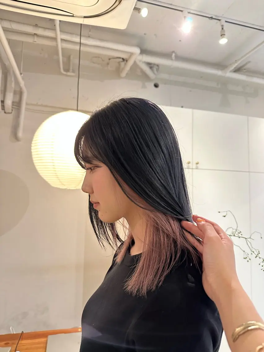 ミディアム 愛/한국어◎ Hightone✨のヘアスタイル