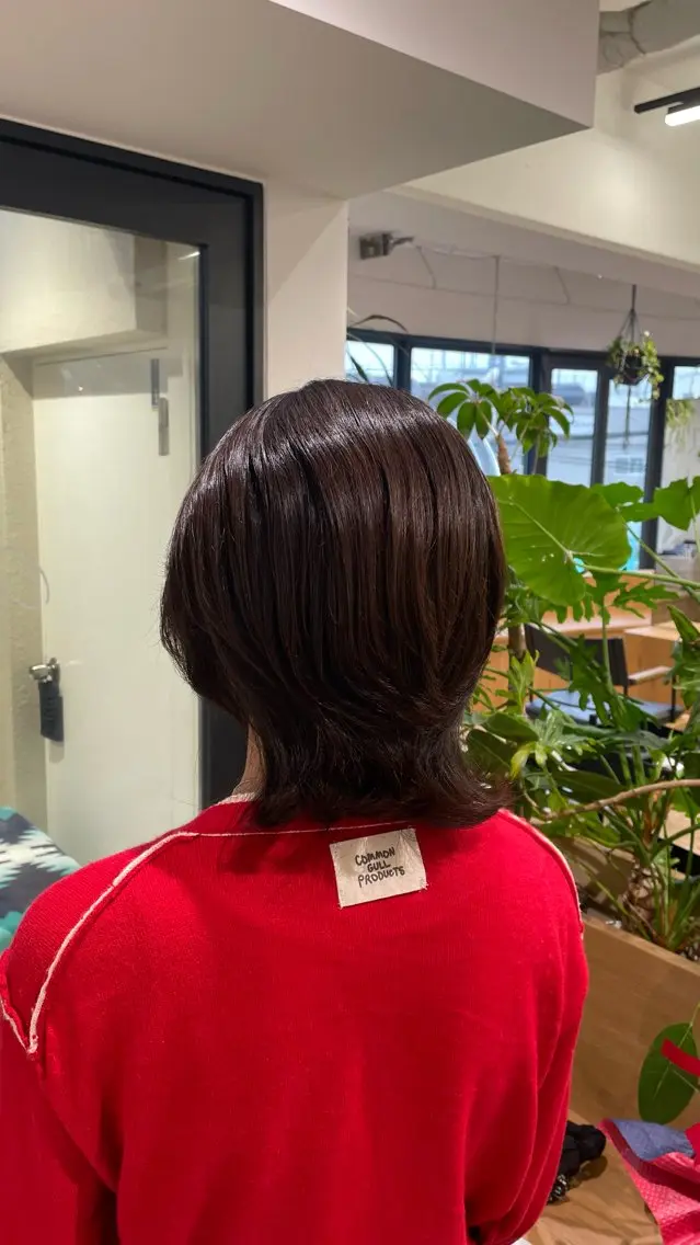 ミディアム カット トリートメント 暖色カラー/レイヤー スタイル みはる🌙のヘアスタイル