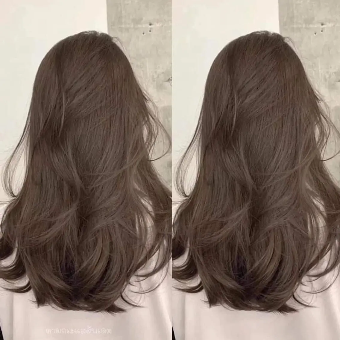 ロング カラー ベージュカラー ブリーチ 透明感カラー ダブルカラー ブリーチなしカラー 似合わせカット× 顔周りカットるな🌛のヘアスタイル