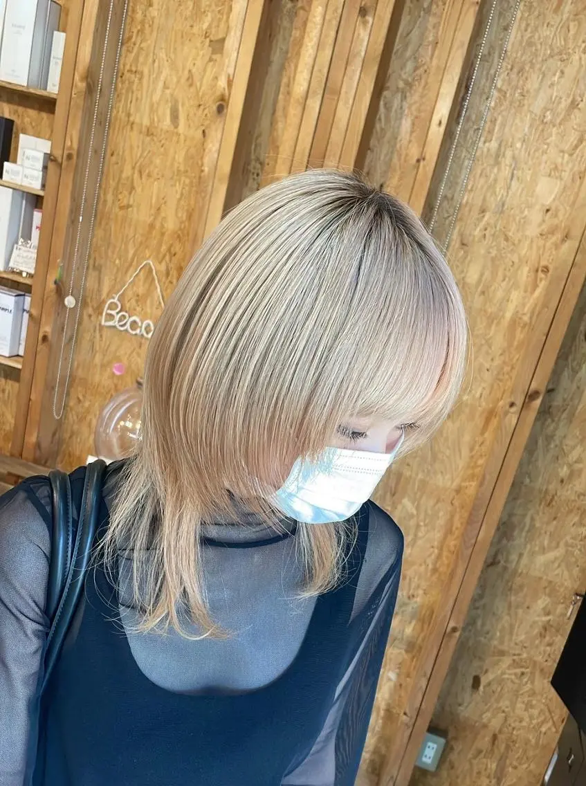 💟✨メンテナンスカット+ダブルカラーorインナーカラー+✨韓国式水トリートメント付✨［ブリーチ1回込］の写真