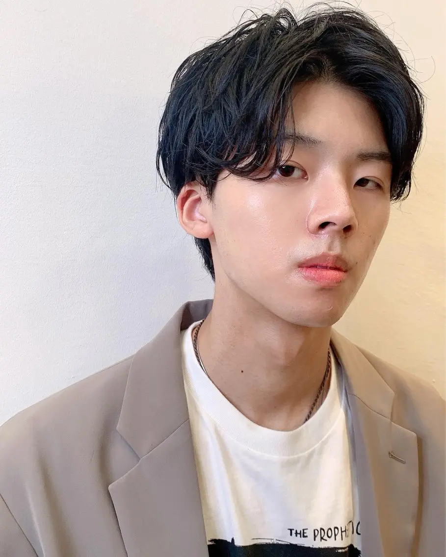 ショート パーマ メンズ カット パーマ イーストハムネオ高木 亮人🌿のヘアスタイル