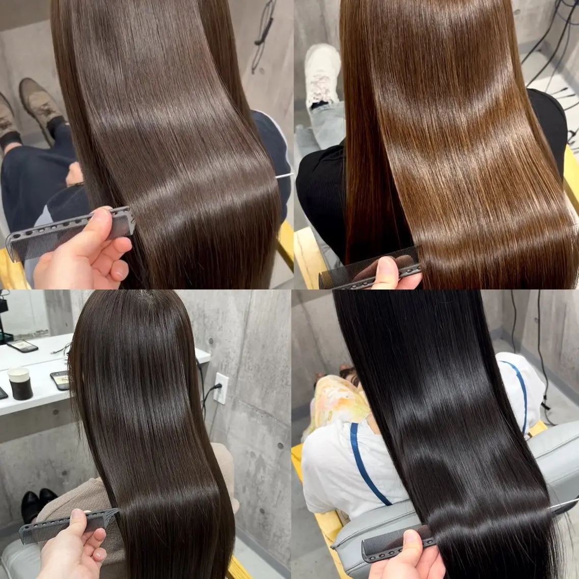 ロング カット ヘアカラー 縮毛矯正 トリートメント 髪質改善×美髪矯正 艶髪カラー 阪口のヘアスタイル