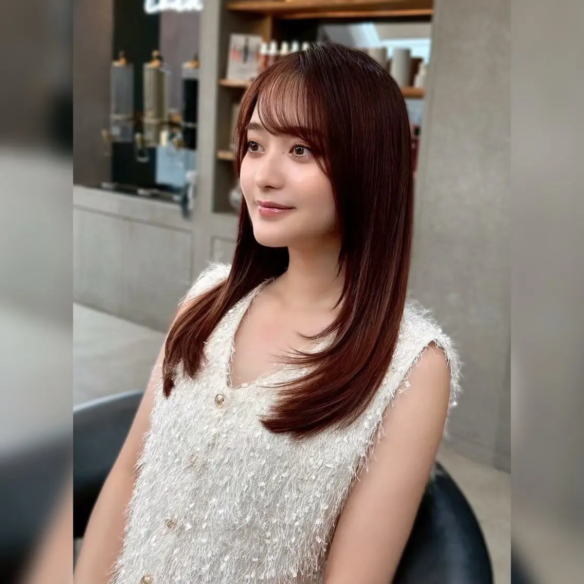 セミロング カラー 韓国風ヘア レイヤーカット カット ヘアカラー トリートメント レイヤー/艶感カラー /メンズ/KOSEIのヘアスタイル