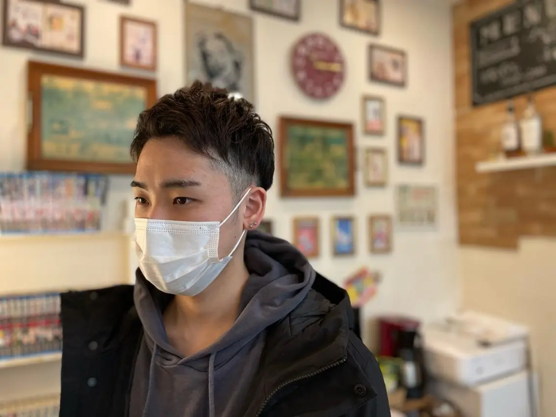 ショート メンズ モヒカン ツーブロック 山田 美翔のヘアスタイル