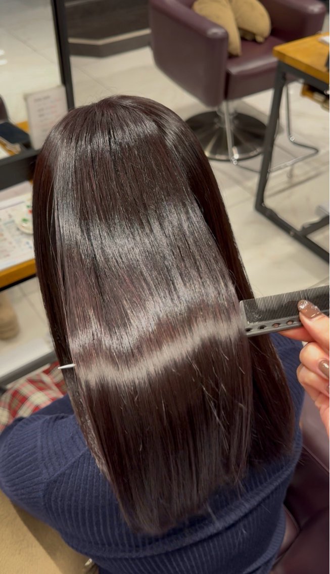 セミロング カラー 髪質改善 ヘアカラー RUKA/透明感 カラー/髪質改善のヘアスタイル
