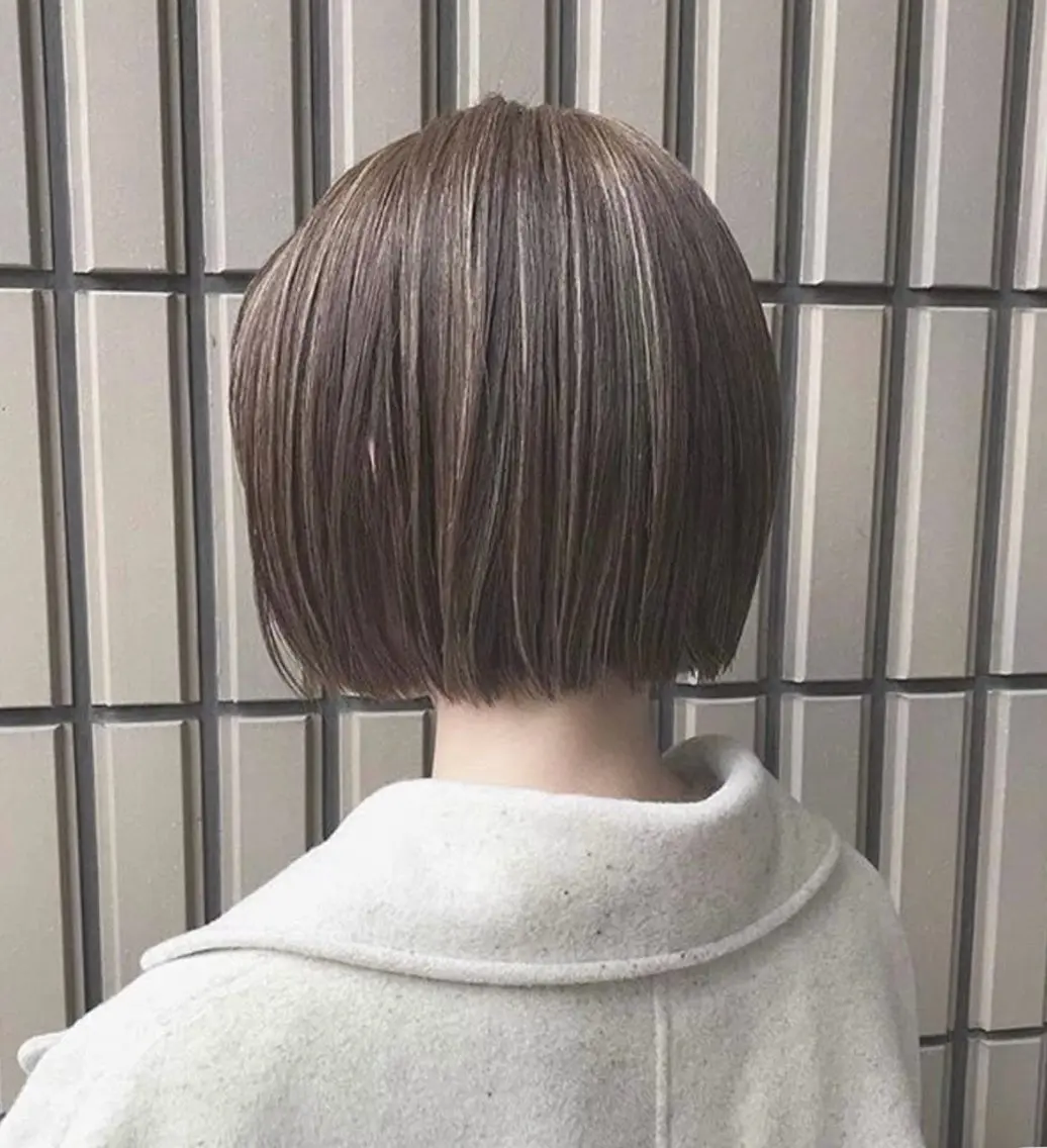 ショート ボブ カット ヒナ/酸性ストレート ・艶カラー🌿のヘアスタイル