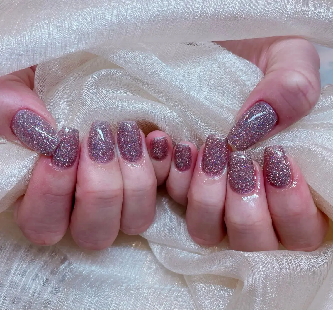 ネイル アートネイル 韓国ネイル 水色 ロングネイル マグネットネイル ハンドネイル ハンドケア NailDemure 【銀座店】のネイルデザイン