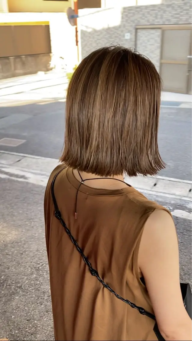 ミディアム ボブ 大谷 哲基のヘアスタイル