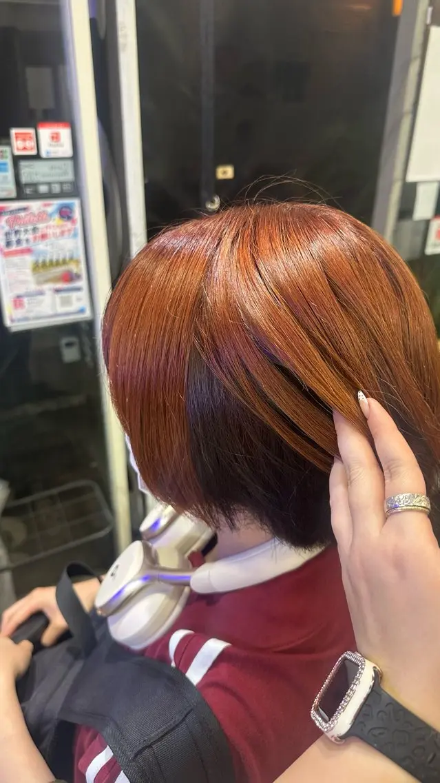 ショート ヘアカラー 倉持 瑠菜のヘアスタイル