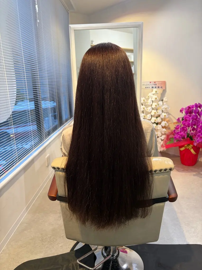 ロング カラー ロング 長谷川 まやのヘアスタイル