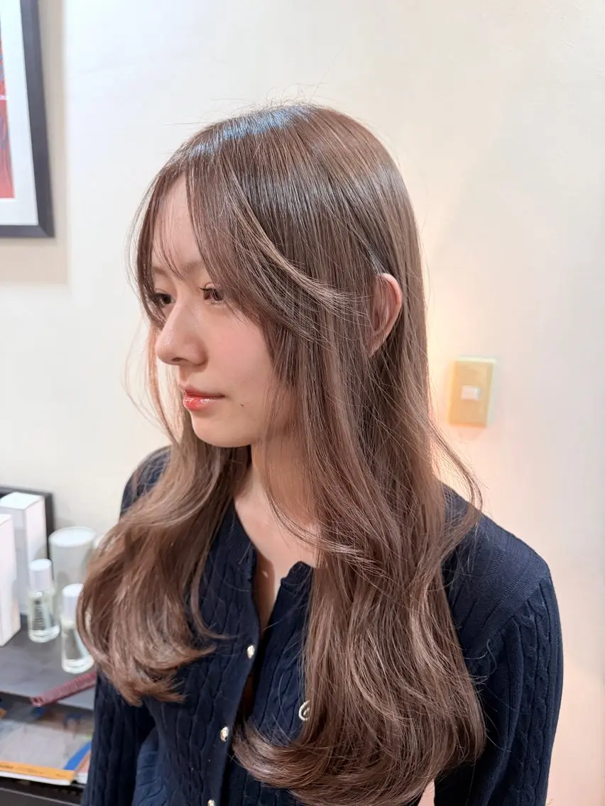 ロング カット ヘアカラー レイヤーカット🫧 サーシャのヘアスタイル