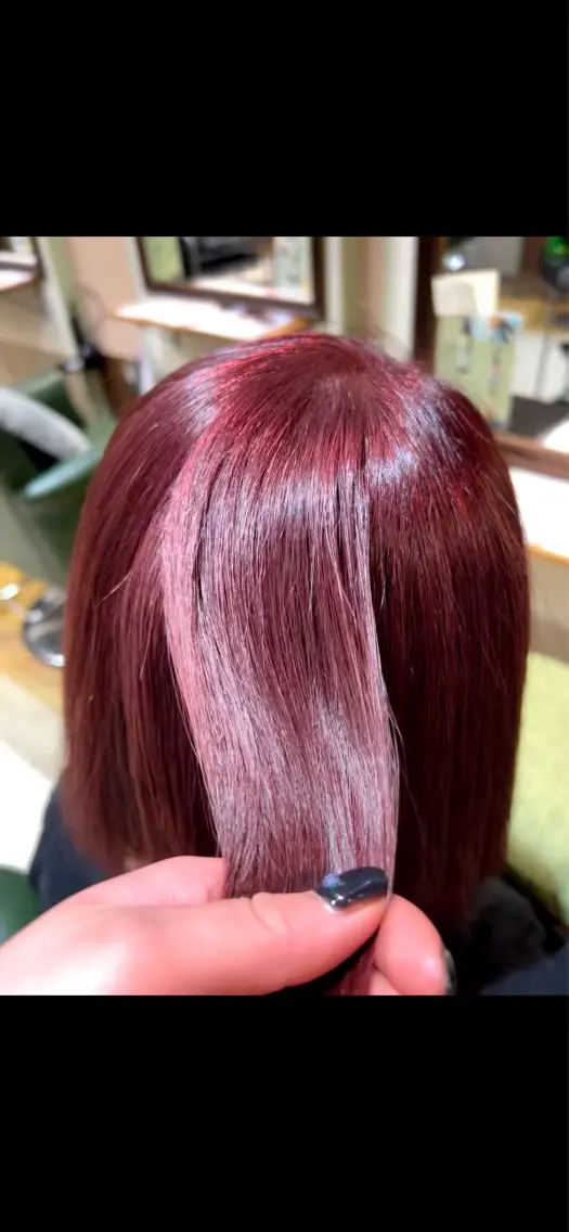 カラー レッドカラー SONOKO 【yoki.】のヘアスタイル