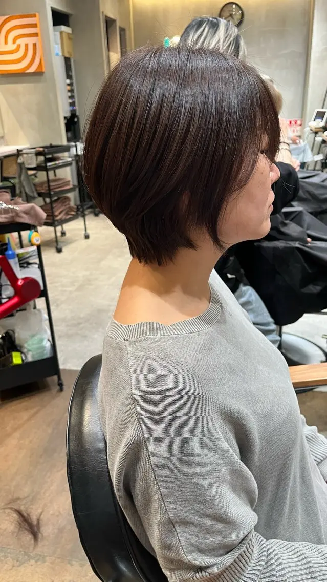 ショート 赤み消し艶カラー🍒 髪質改善　KAIのヘアスタイル