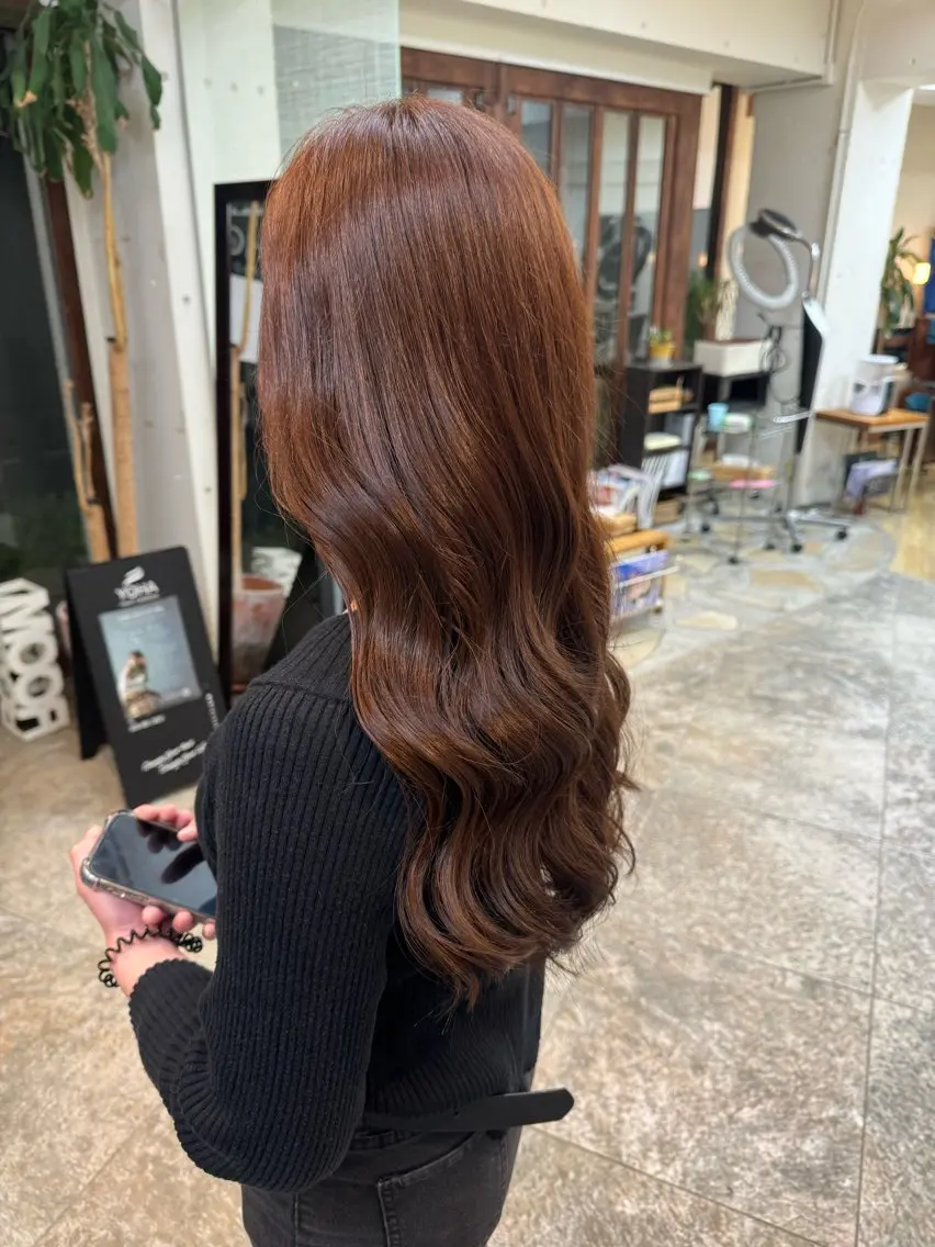 ロング カラー 卒業式のヘアスタイル 内藤 さつきのヘアスタイル