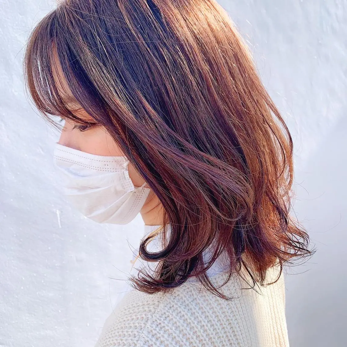 ミディアム カラー 中川 竜誠のヘアスタイル