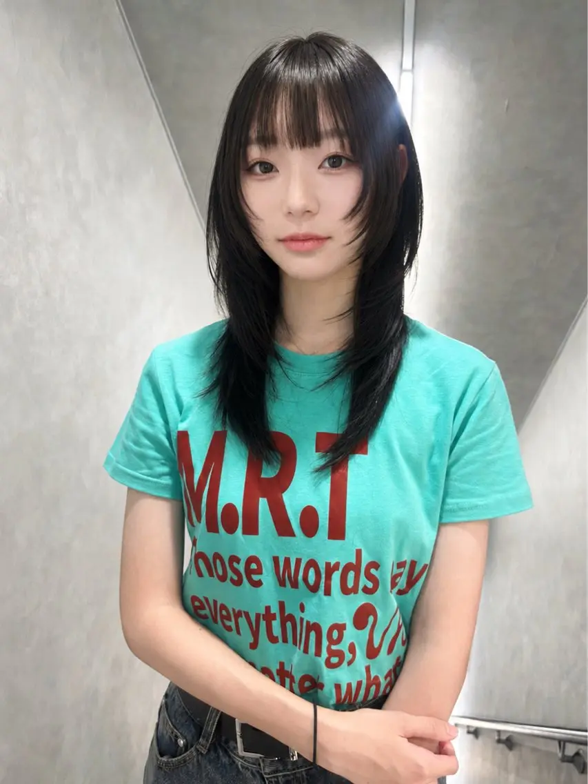 セミロング レイヤーカット カット Kureha/ネイル トレンドヘアのネイルデザイン