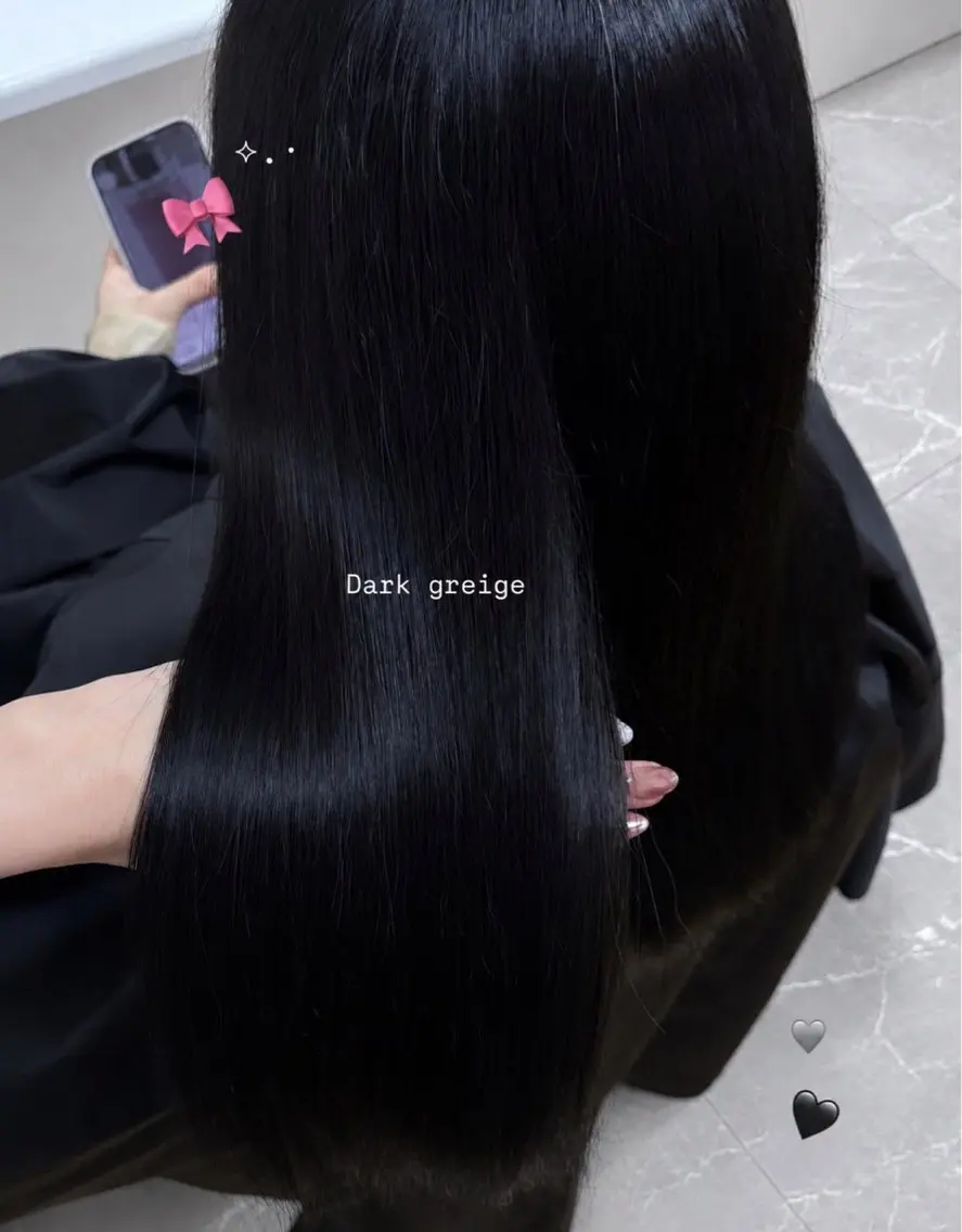 カラー 透明感カラー ダークグレー ダークグレージュ グレージュ lily♡ /licohairのヘアスタイル