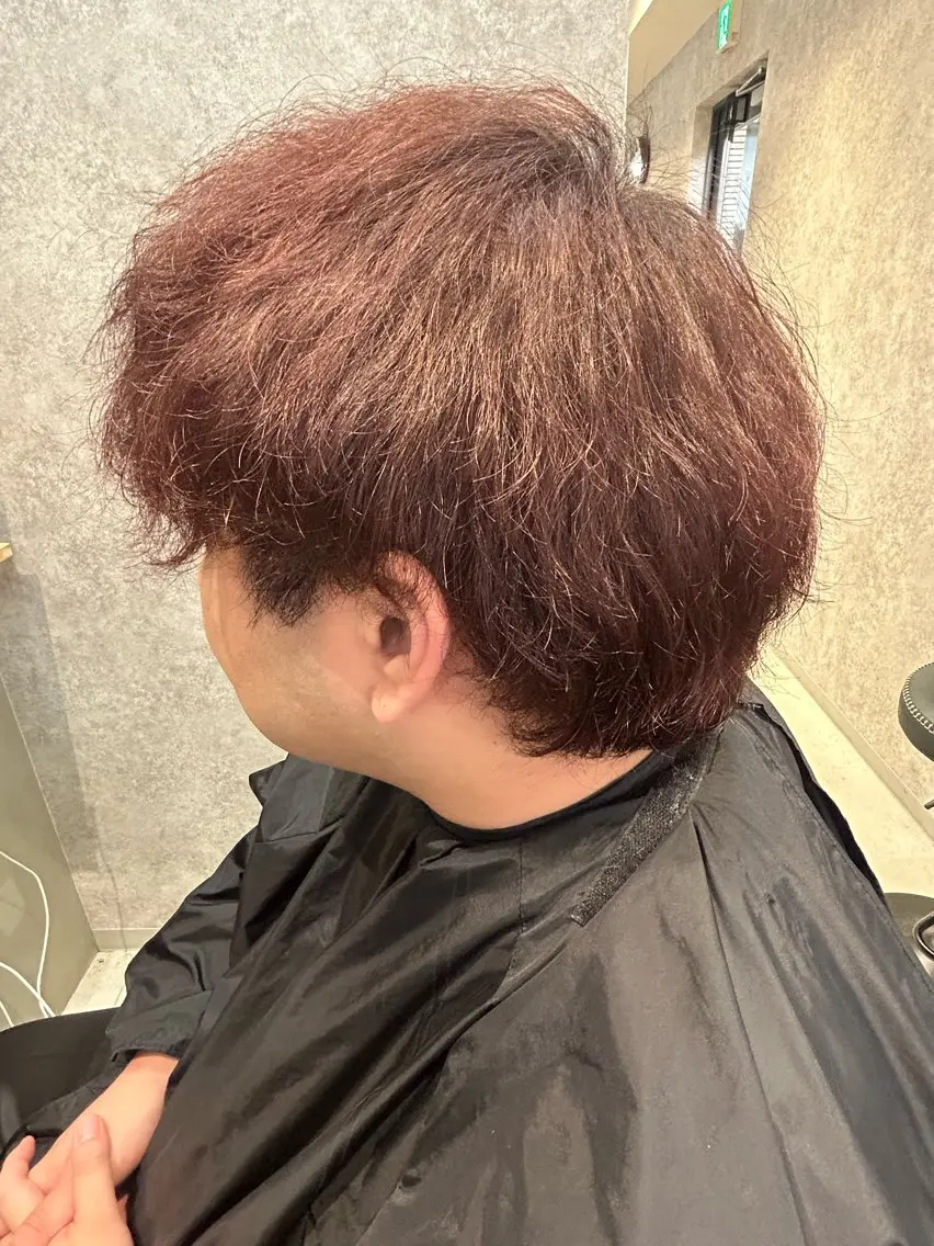 カラー メンズ ピンクカラー レッドカラー ヘアカラー トリートメント ✨髪質改善✨ 壱成✂️のヘアスタイル