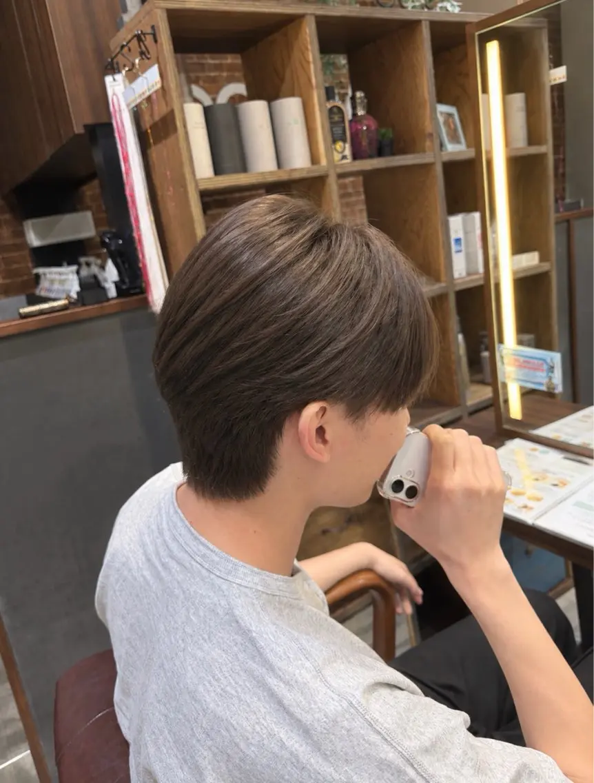 メンズ ヘアカラー トリートメント 暖色カラー レイヤー/🩵かれんのヘアスタイル