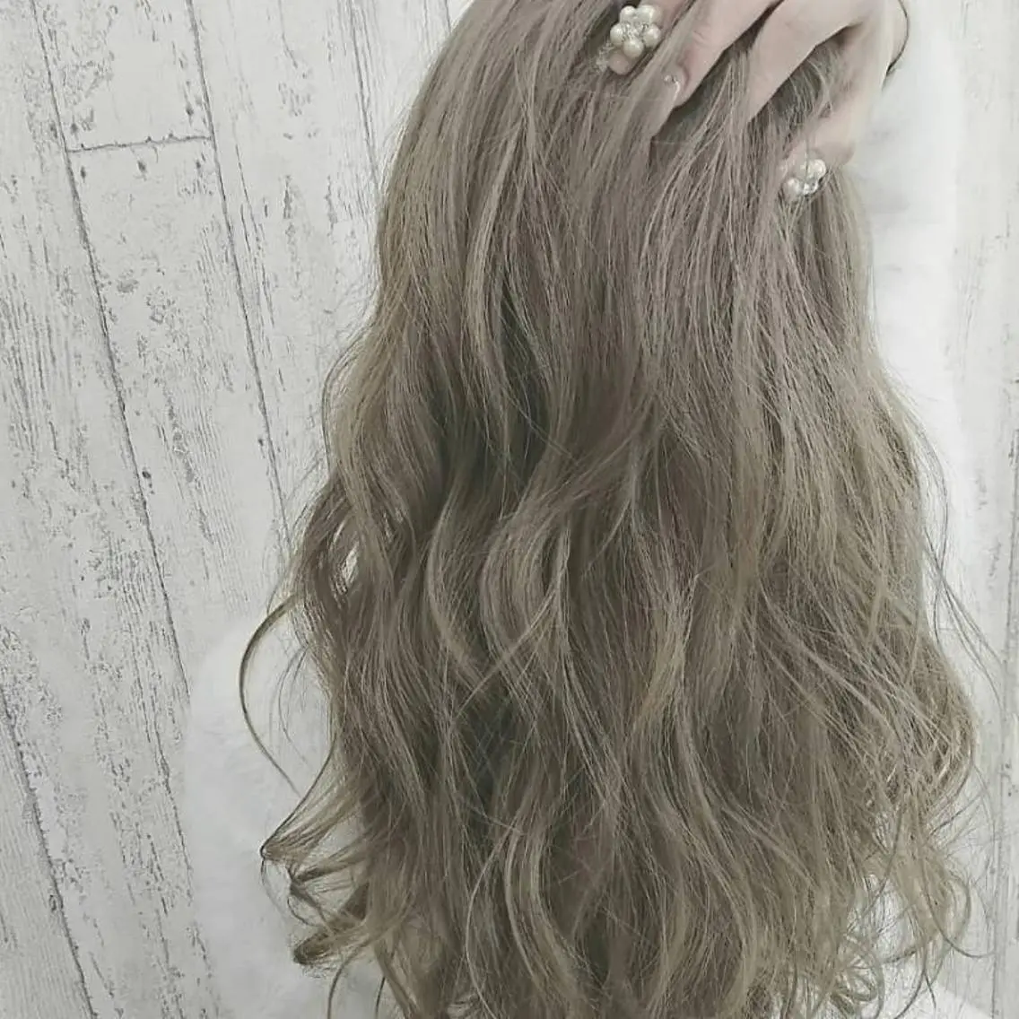 ロング カラー チビ編み込みエクステ シールEXどぅ〜すのヘアスタイル
