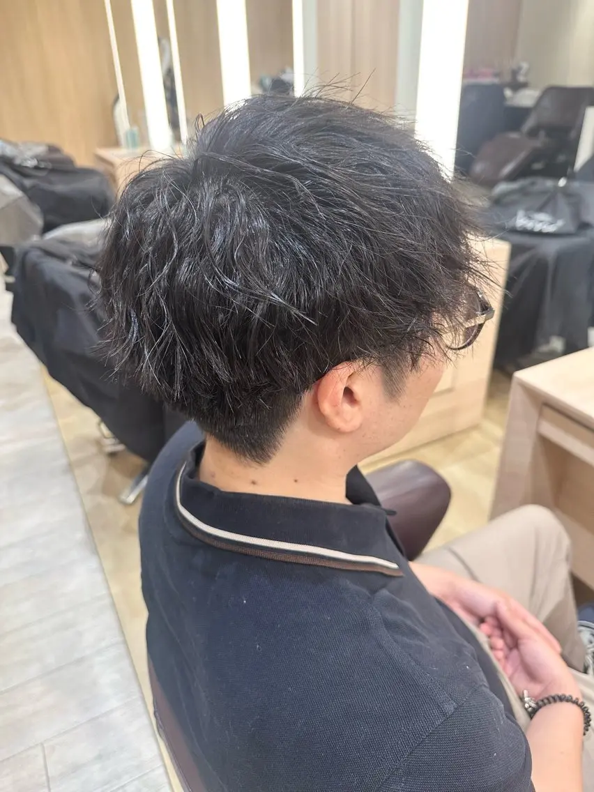 ショート カット パーマ 村岡 礼菜のヘアスタイル
