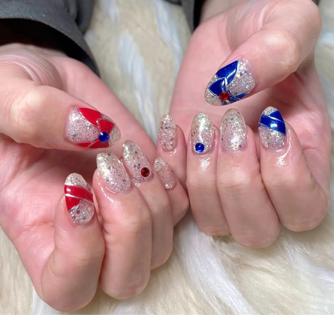 ネイル ボルドー 長さ出し フレンチネイル ジェルネイル グラデーション ハンドネイル Nail&eye Belire 新宿のネイルデザイン
