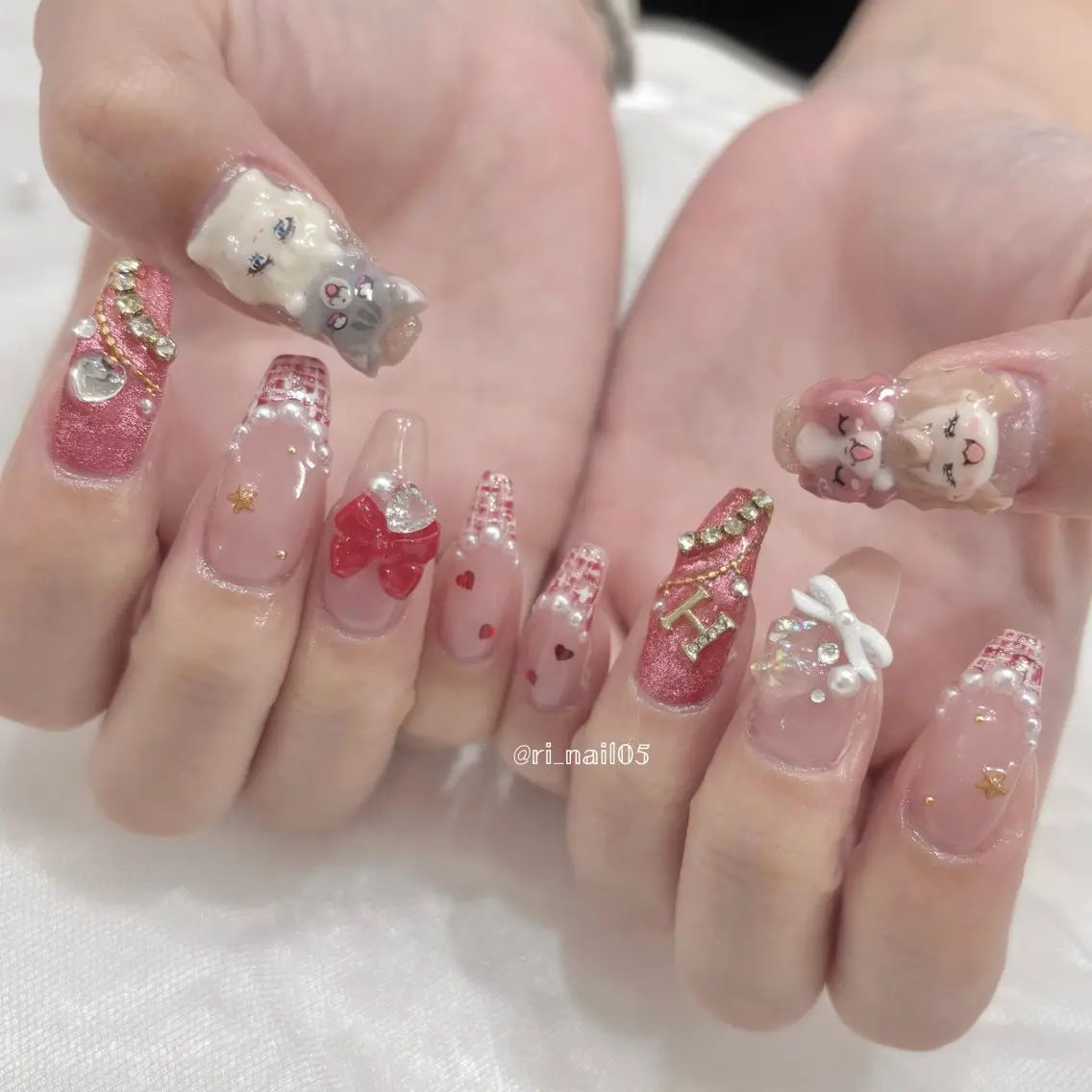 ネイル 痛ネイル池袋🍒 さとう🐰のネイルデザイン