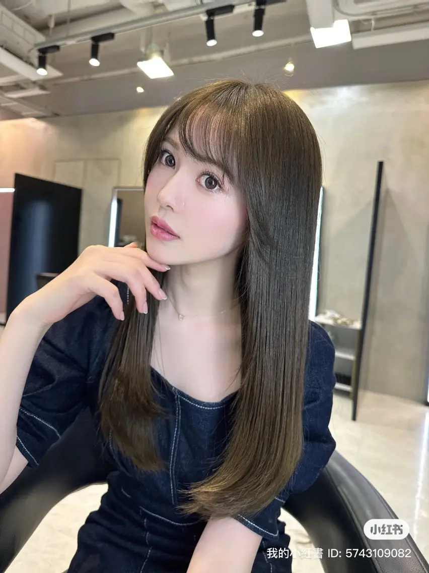 ロング カラー ベージュカラー オリーブベージュ 韓国風ヘア レイヤーカット トリートメント カット ヘアカラー トリートメント 🍀美髪クリエイター 味田　雅宏🍀のヘアスタイル