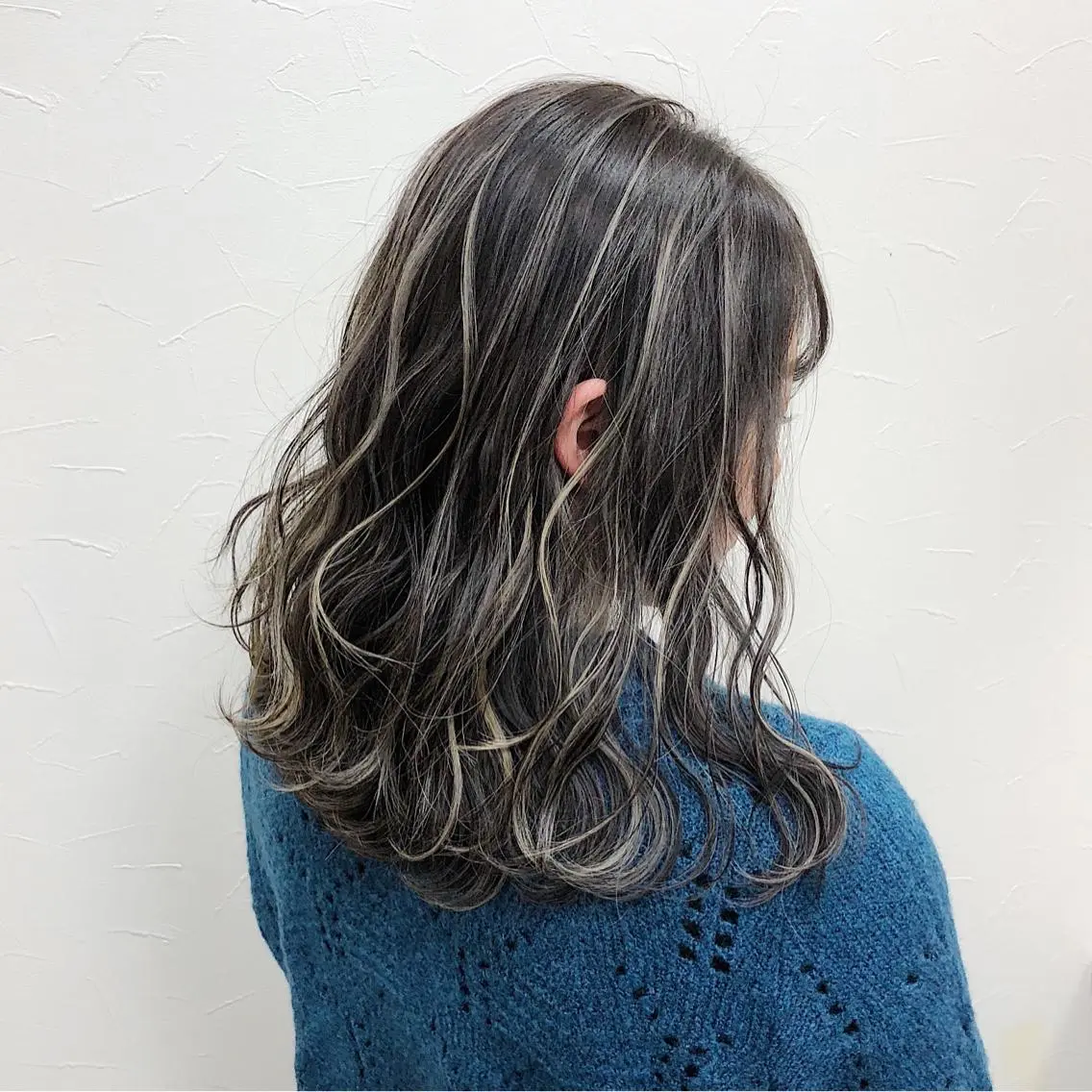 ミディアム カラー ハイライトカラー ハイライト ノンダメージ髪質改善 カラー💎/KURAのヘアスタイル