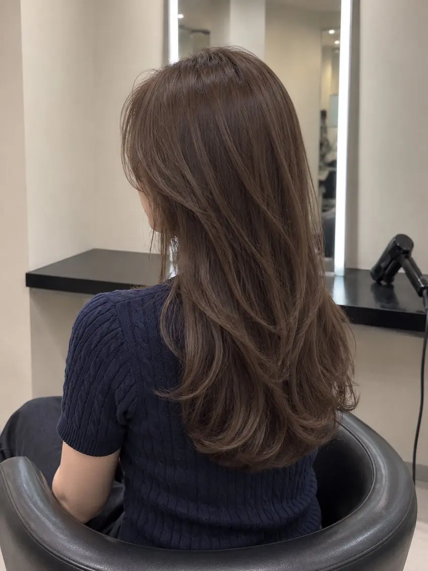 ミディアム カラー ブラウンカラー トリートメント 🌈ウルトワ水素 髪質改善naru🌈のヘアスタイル