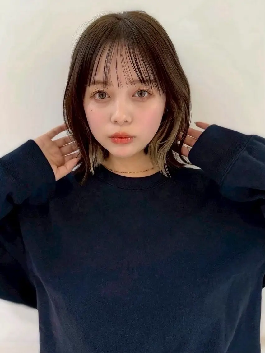 ロング カラー 🎀ブリーチなしカラ ー🎀韓国ヘアのヘアスタイル