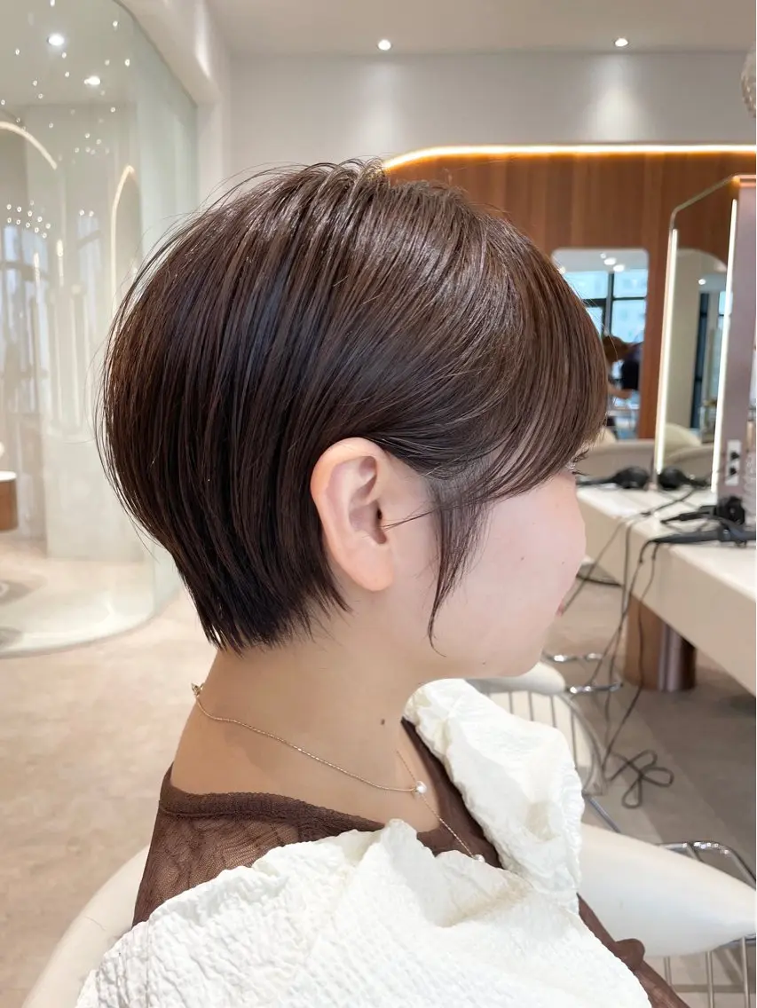 ショート カラー カット ヘアカラー 縮毛矯正 トリートメント 【渋谷】ボブ・ レイヤーボブ特化✂︎のヘアスタイル
