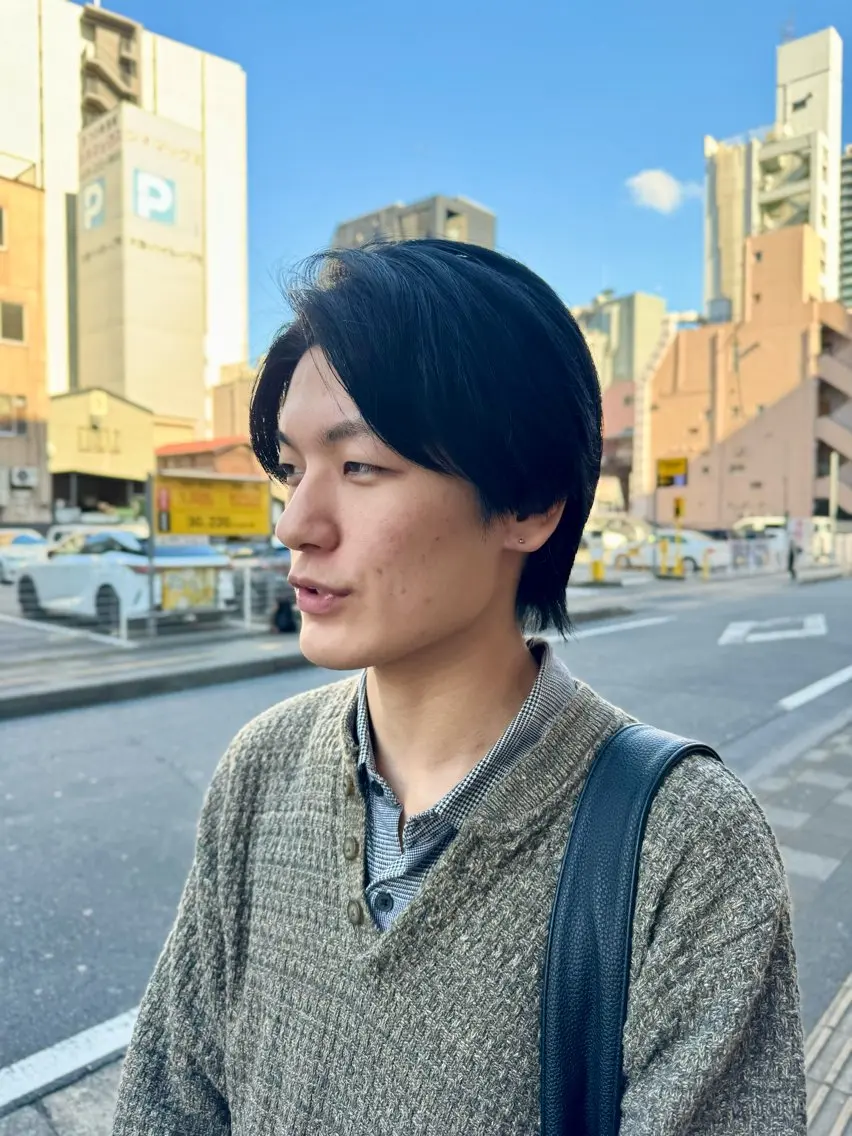 メンズ カット ヘアカラー 米元 春奈のヘアスタイル