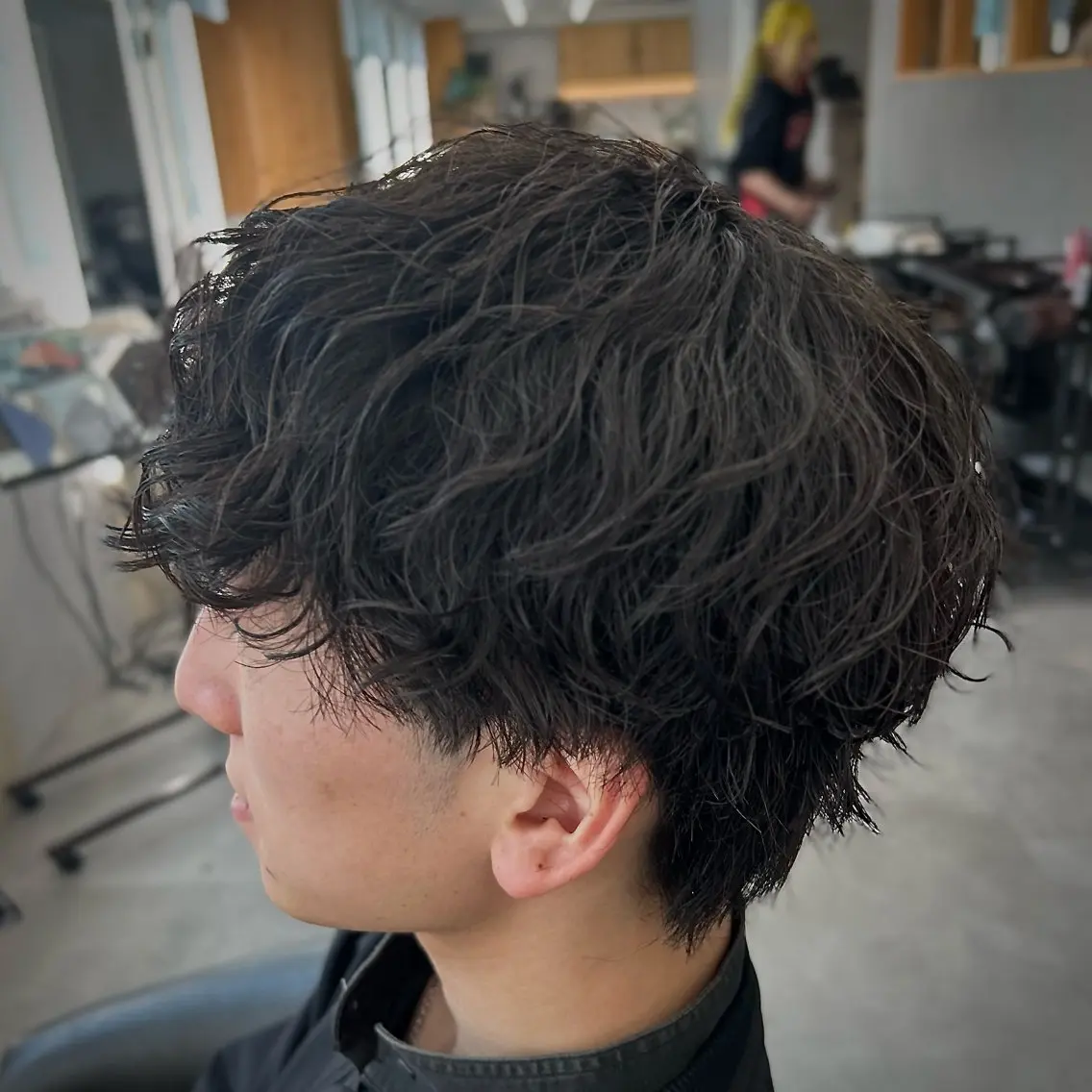 パーマ メンズ カット パーマ 🇰🇷海外風メンズ パーマ🇺🇸/威吹のヘアスタイル