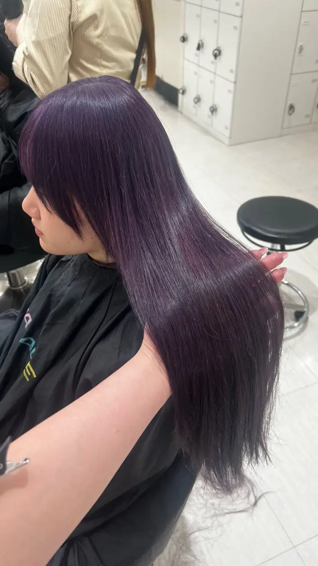 ロング カラー ヘアアレンジ ヘアカラー 韓国レイヤー&ピンク 艶髪🩶maikoのヘアスタイル