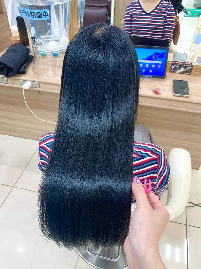 髪質改善カラー+トリートメントの写真