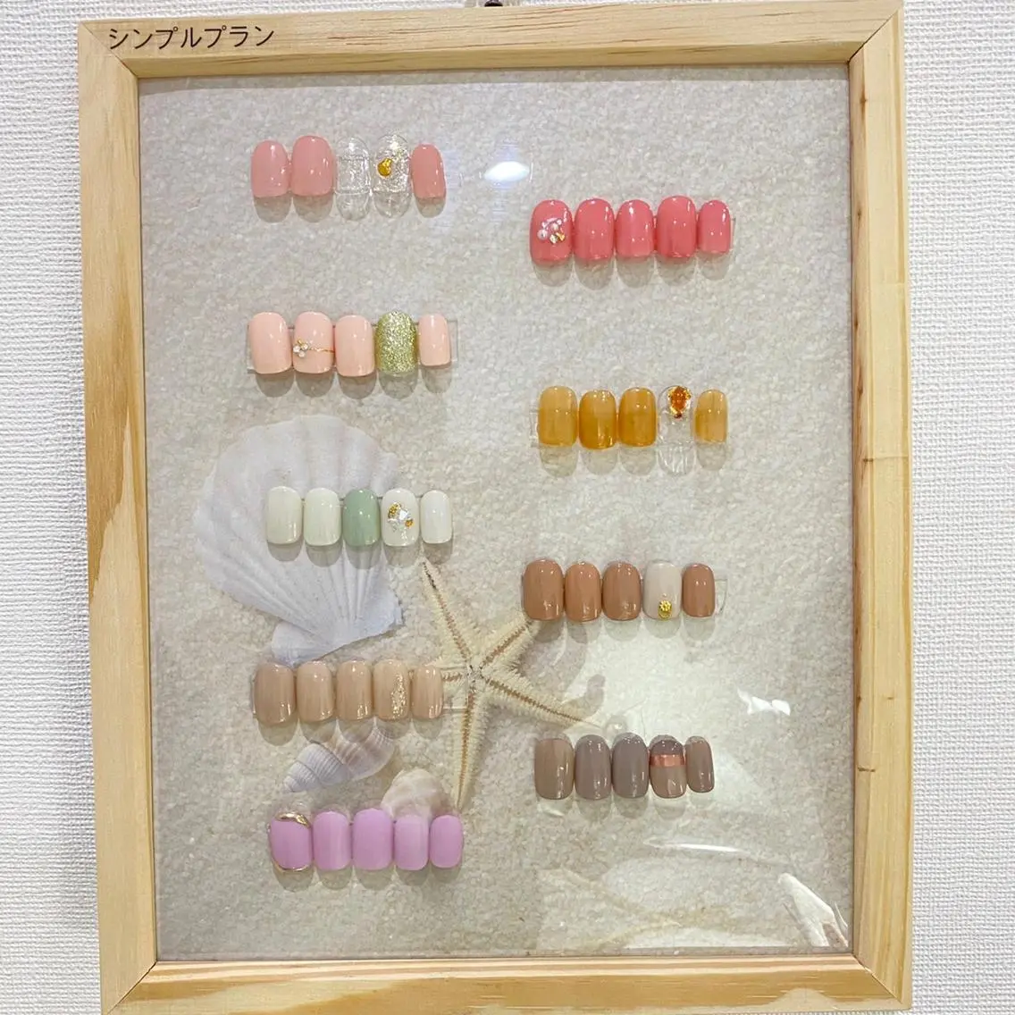 ネイル シンプルネイル ハンドネイル Nail&eye Belire 新宿のネイルデザイン